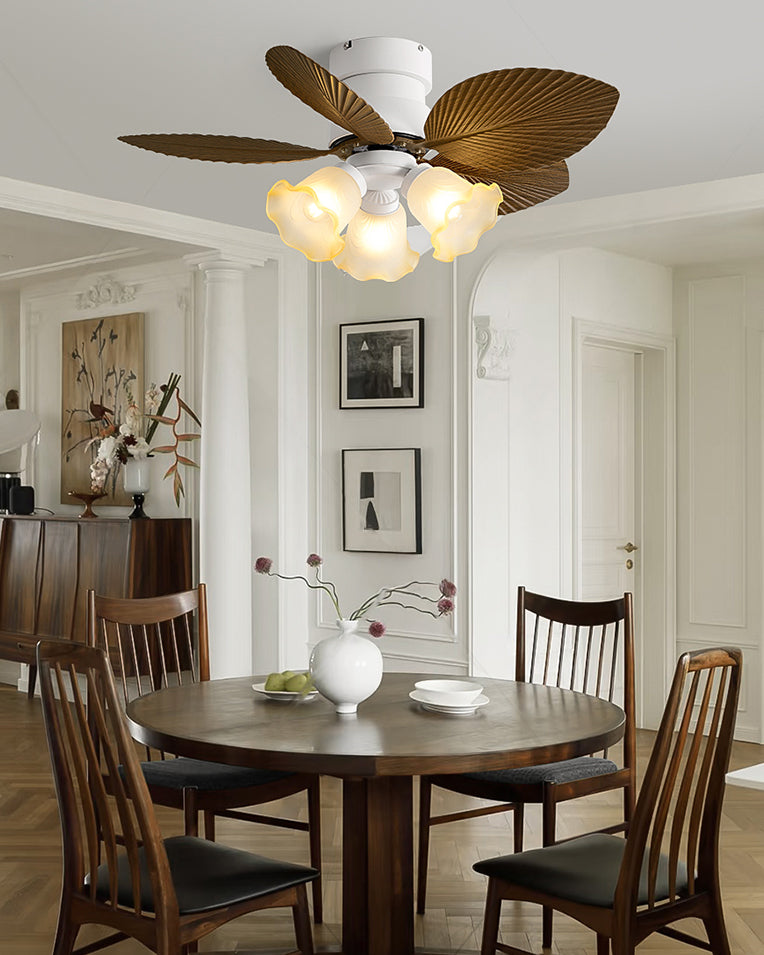 WOMO Flower Low Profile Ceiling Fan Lamp - WM5282b