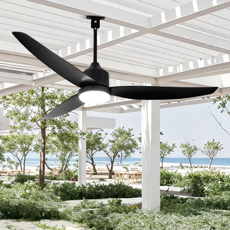 WOMO 52 inch Black Outdoor Ceiling Fan Lamp - WM5285