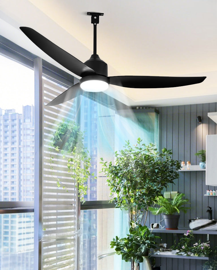 WOMO 52 inch Black Outdoor Ceiling Fan Lamp - WM5285