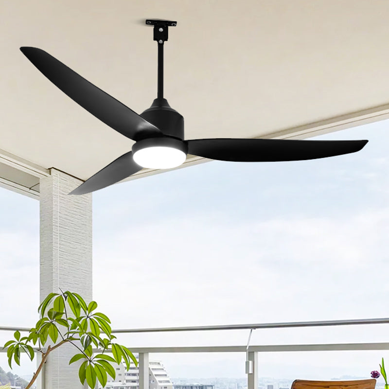 WOMO 52 inch Black Outdoor Ceiling Fan Lamp - WM5285