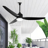 WOMO 52 inch Black Outdoor Ceiling Fan Lamp - WM5285