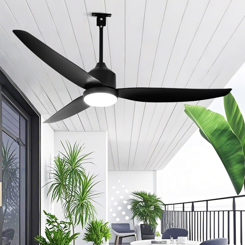 WOMO 52 inch Black Outdoor Ceiling Fan Lamp - WM5285