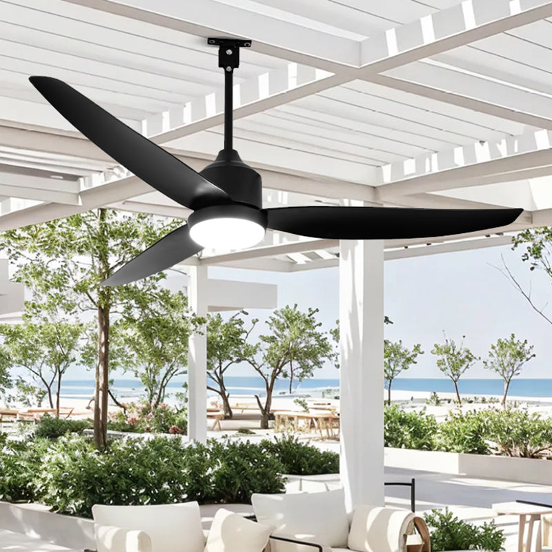 WOMO 52 inch Black Outdoor Ceiling Fan Lamp - WM5285