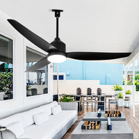 WOMO 52 inch Black Outdoor Ceiling Fan Lamp - WM5285