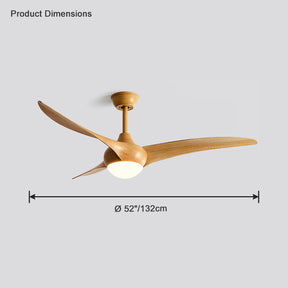 WOMO 52" Wave Ceiling Fan Lamp-WM5016