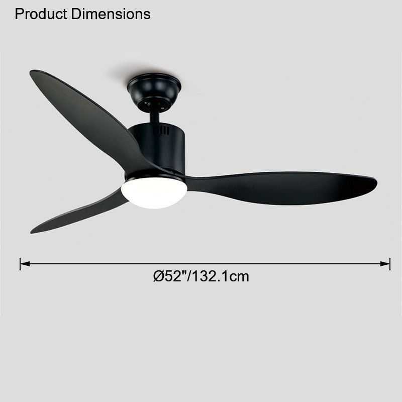 WOMO 3 Blade Modern Ceiling Fan Lamp-WM5006