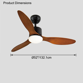 WOMO 52" Low profile Ceiling Fan Lamp-WM5006