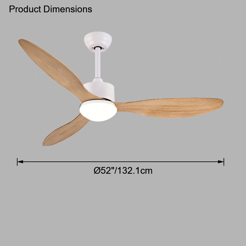 WOMO 3 Blade Modern Ceiling Fan Lamp-WM5006