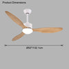 WOMO 3 Blade Modern Ceiling Fan Lamp-WM5006 thumbnail