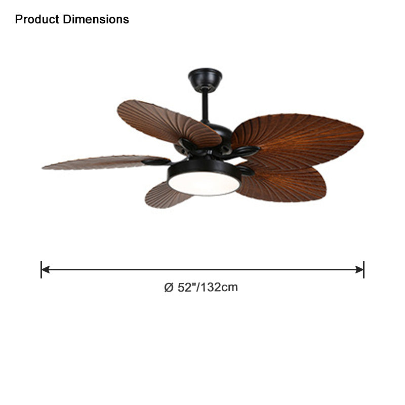 WOMO 52" Tropical Ceiling Fan Chandelier-WM5025