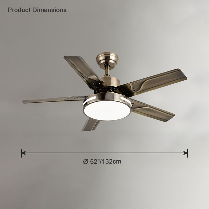 WOMO Industrial Metal Ceiling Fan Lamp-WM5019