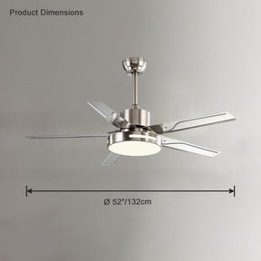 WOMO 42"/52" Modern Metal Ceiling Fan Lamp-WM5019