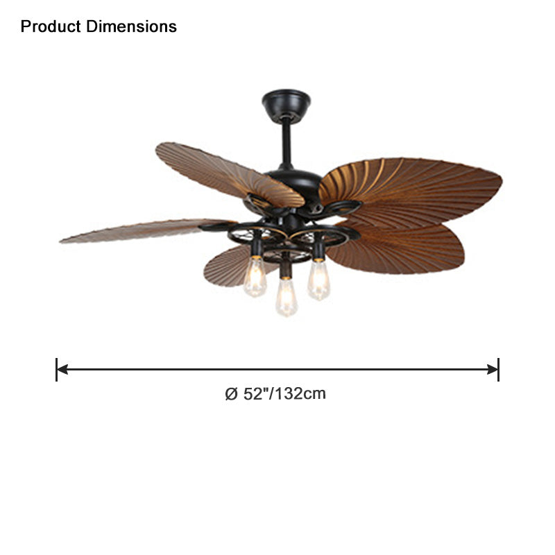 WOMO 52" Tropical Ceiling Fan Chandelier-WM5025