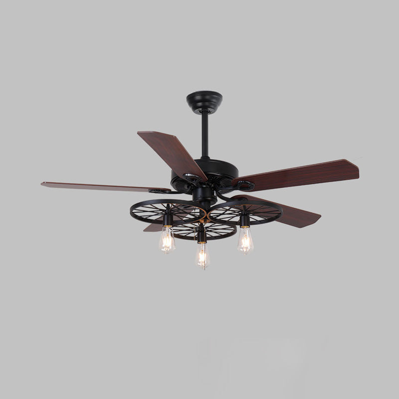 WOMO 52" Industrial Ceiling Fan Chandelier-WM5023