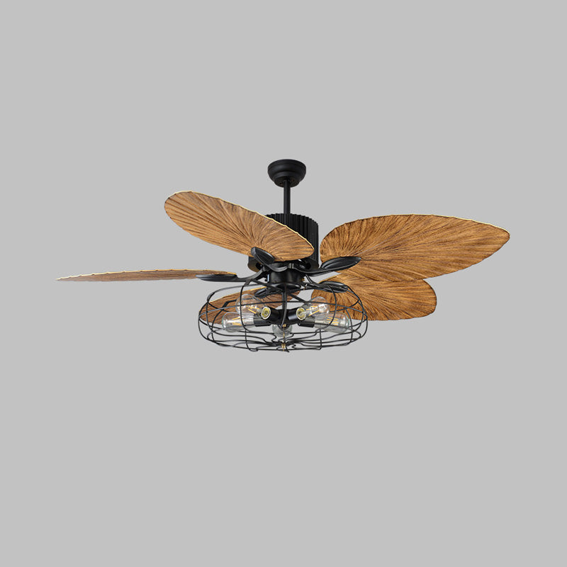 WOMO 52" Industrial Tropical Ceiling Fan Chandelier-WM5021