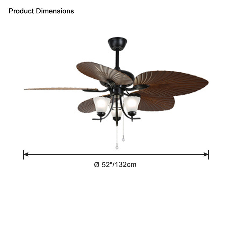 WOMO 52" Tropical Ceiling Fan Chandelier-WM5025