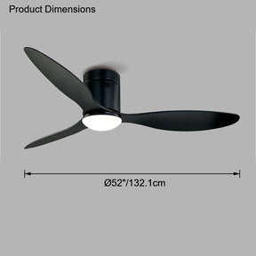 WOMO 52" Low profile Ceiling Fan Lamp-WM5006