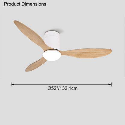 WOMO 3 Blade Modern Ceiling Fan Lamp-WM5006