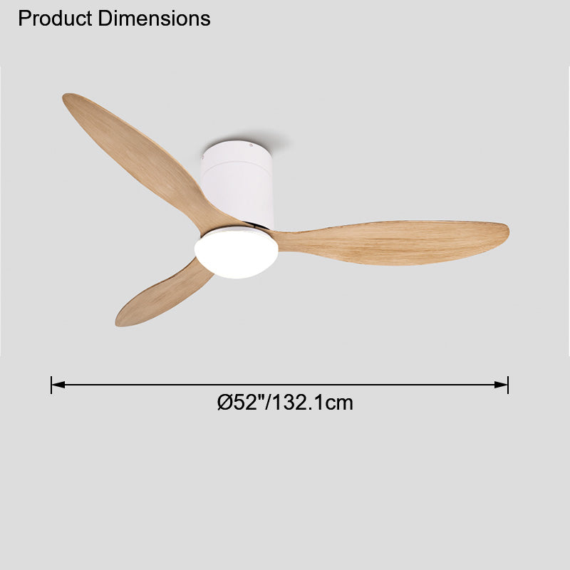 WOMO 52" Low profile Ceiling Fan Lamp-WM5006