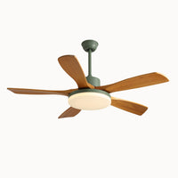 WOMO Scandi Reversible Ceiling Fan With Dimmable Light By Remote-WM5002