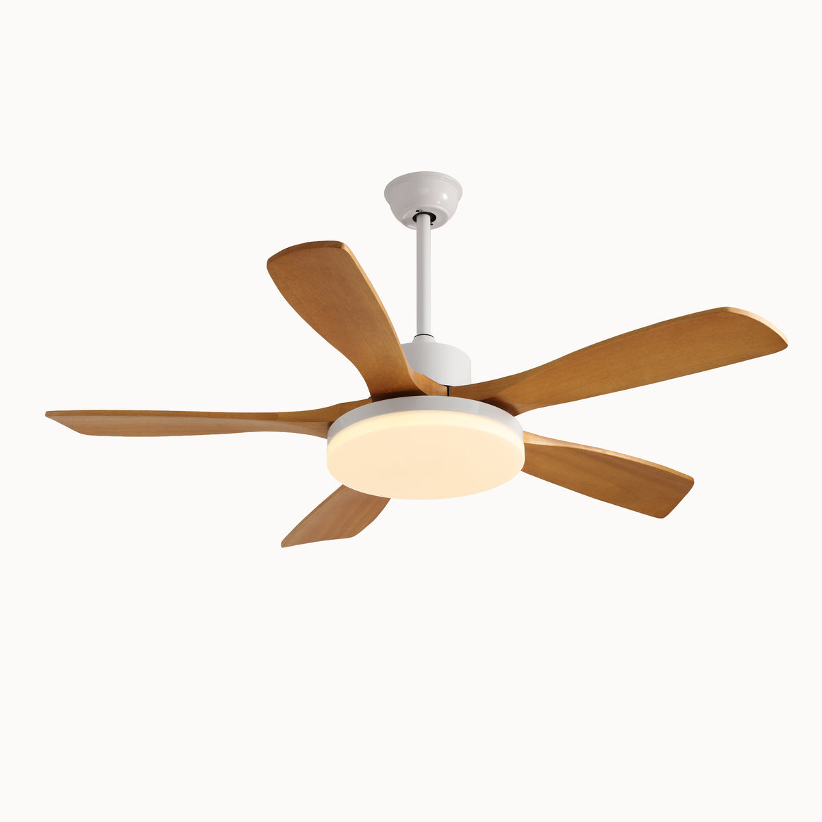 WOMO Scandi Reversible Ceiling Fan With Dimmable Light By Remote-WM5002