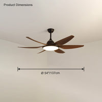 WOMO Large Modern Farmhouse Ceiling Fan Lamp-WM5032