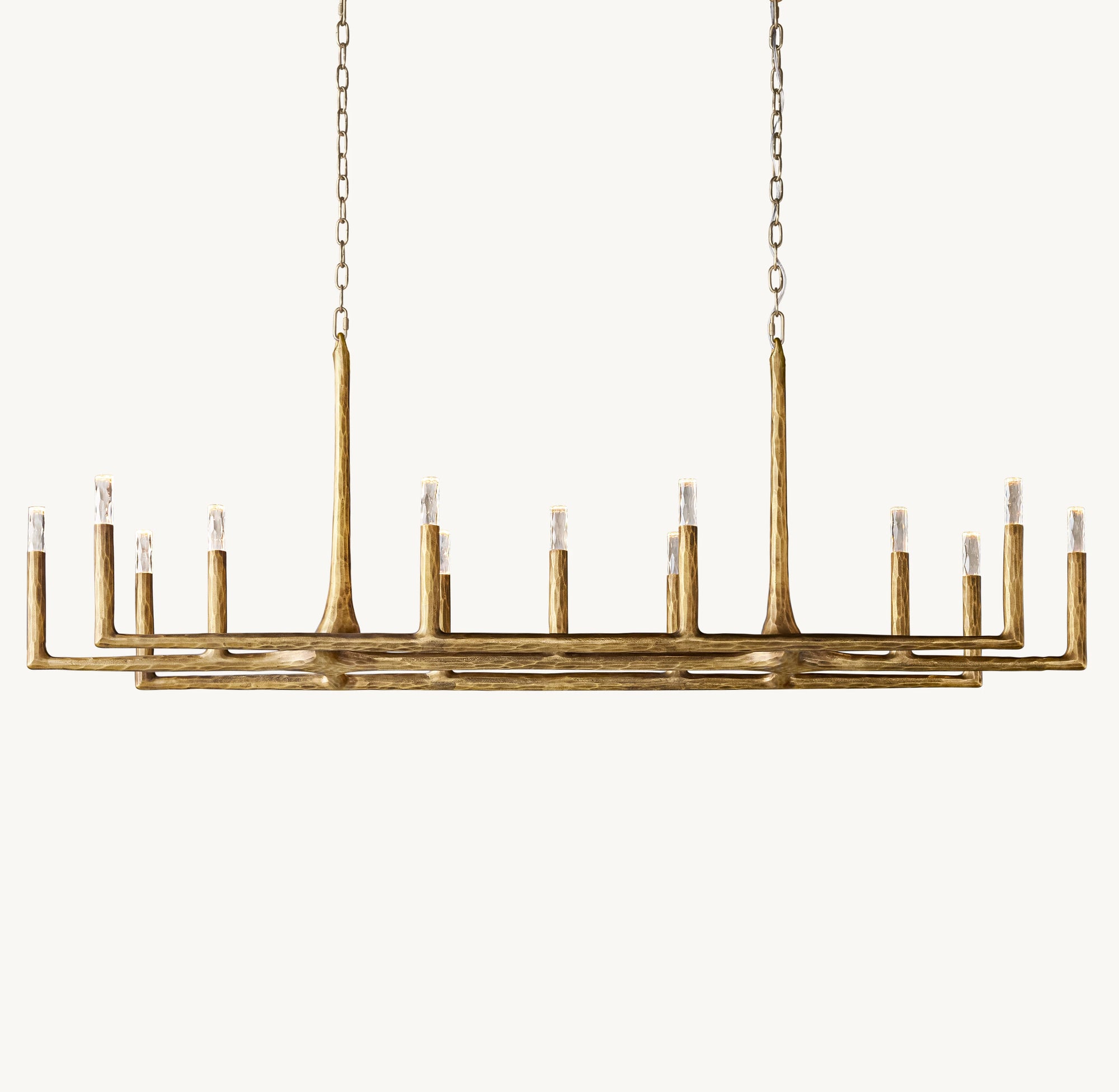WOMO Forged Candlestick Linear Chandelier - Thaddeus
