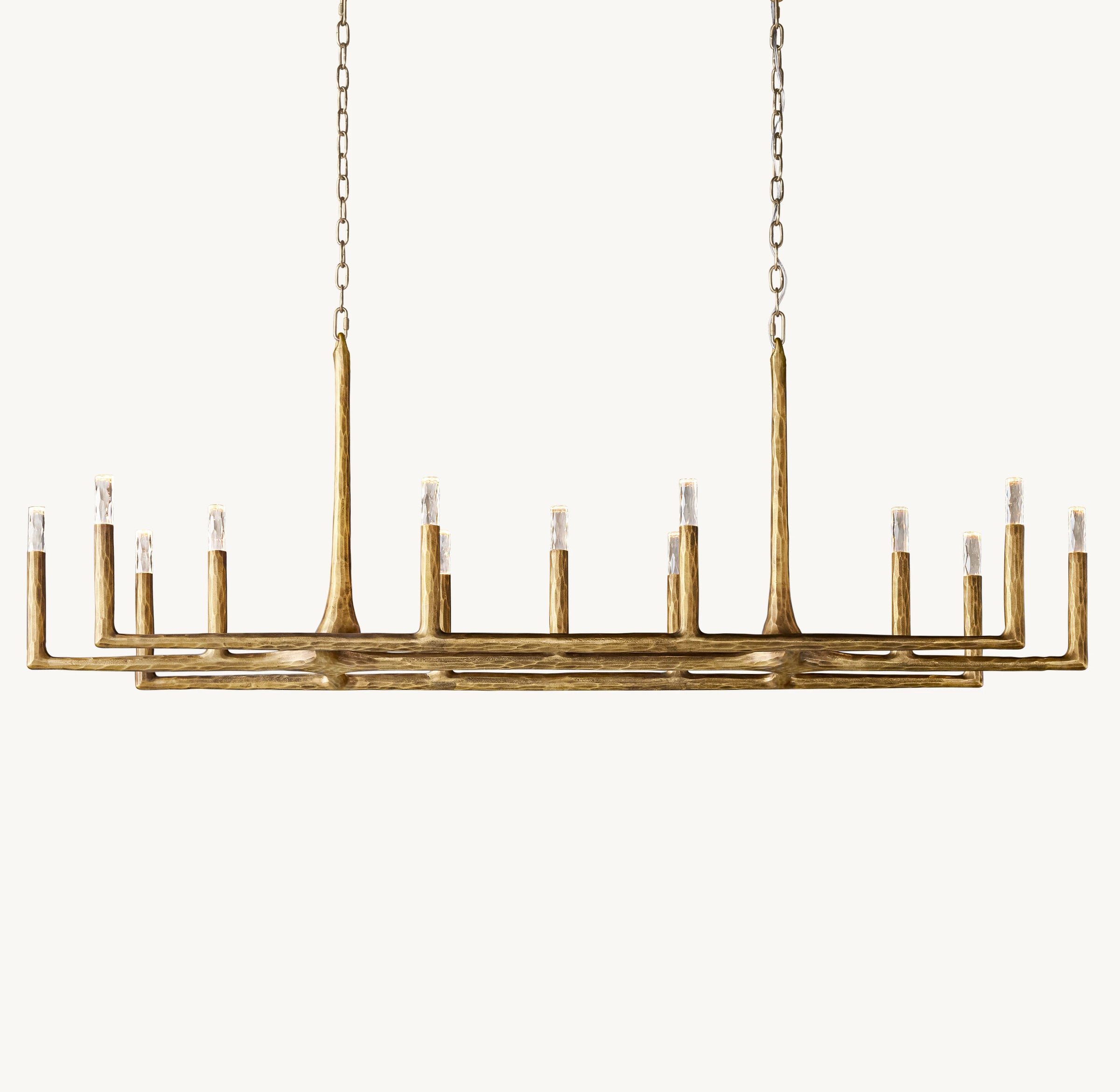WOMO Forged Candlestick Linear Chandelier - Thaddeus