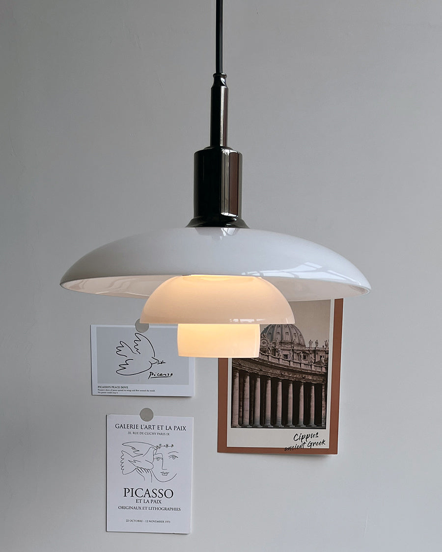 WOMO Danish Designer Milk Glass Pendant Lamp-WM2116