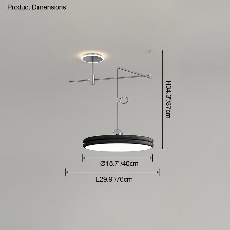 WOMO Disc Offset Pendant Light-WM2251