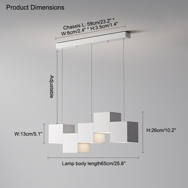 WOMO Cube Linear Pendant Light-WM2013