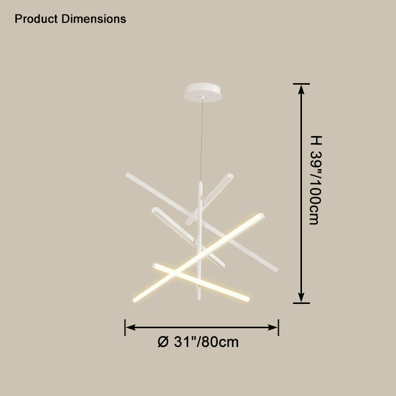 WOMO Multi Light Sticks Chandelier-WM2640