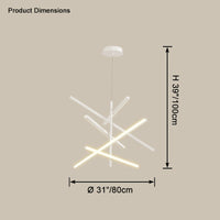 WOMO Multi Light Sticks Chandelier-WM2640