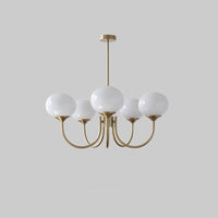 WOMO Pink Glass Globe Arm Chandelier-WM2052