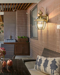 WOMO Colonical Gold Outdoor Sconce-WM9199