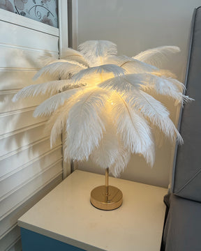 WOMO Tree Feather Table Lamp-WM8037