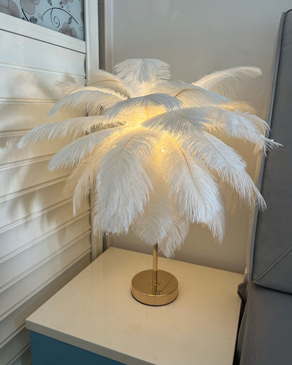 WOMO Tree Feather Table Lamp-WM8037