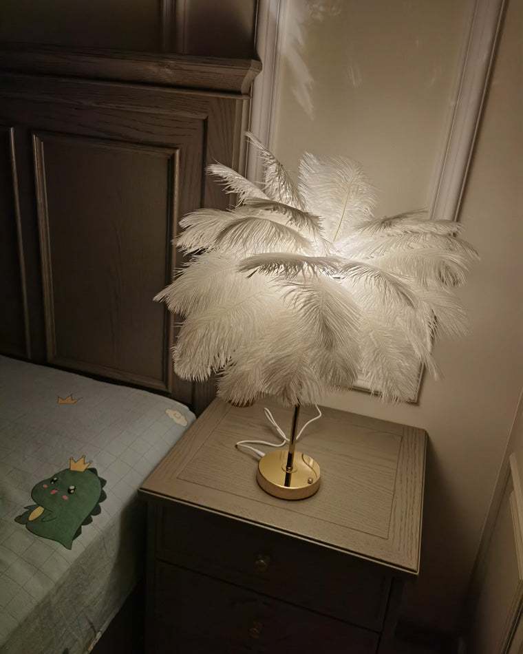 WOMO Tree Feather Table Lamp-WM8037