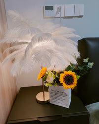 WOMO Tree Feather Table Lamp-WM8037