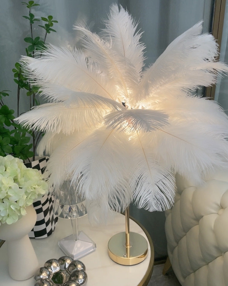 WOMO Tree Feather Table Lamp-WM8037