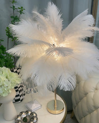 WOMO Tree Feather Table Lamp-WM8037