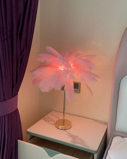 WOMO Tree Feather Table Lamp-WM8037