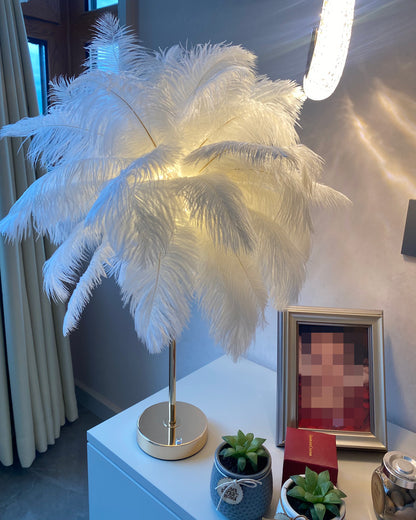 WOMO Tree Feather Table Lamp-WM8037