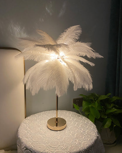 WOMO Tree Feather Table Lamp-WM8037