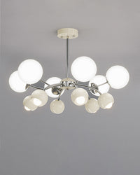 WOMO Space Age Glass Globe Chandelier-WM2290