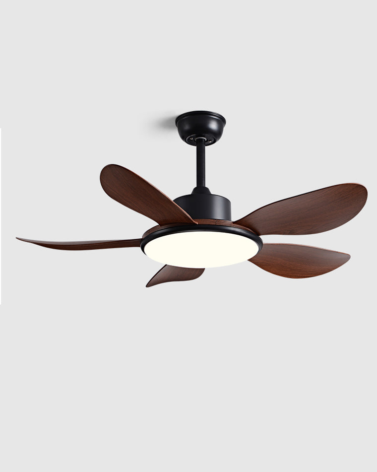 WOMO 5 Wood Blade Ceiling Fan Lamp-WM5003