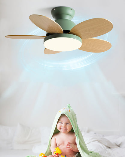 WOMO 36" Scandi Wood Ceiling Fan Lamp-WM5004