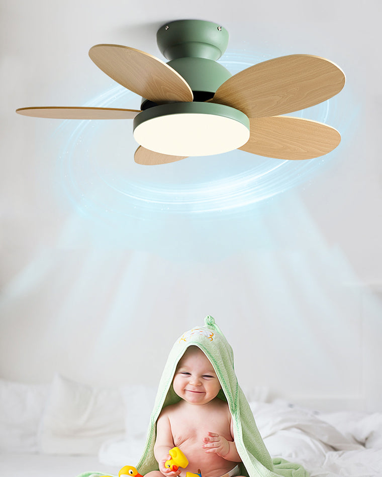 WOMO 36" Children Wood Ceiling Fan Lamp-WM5004