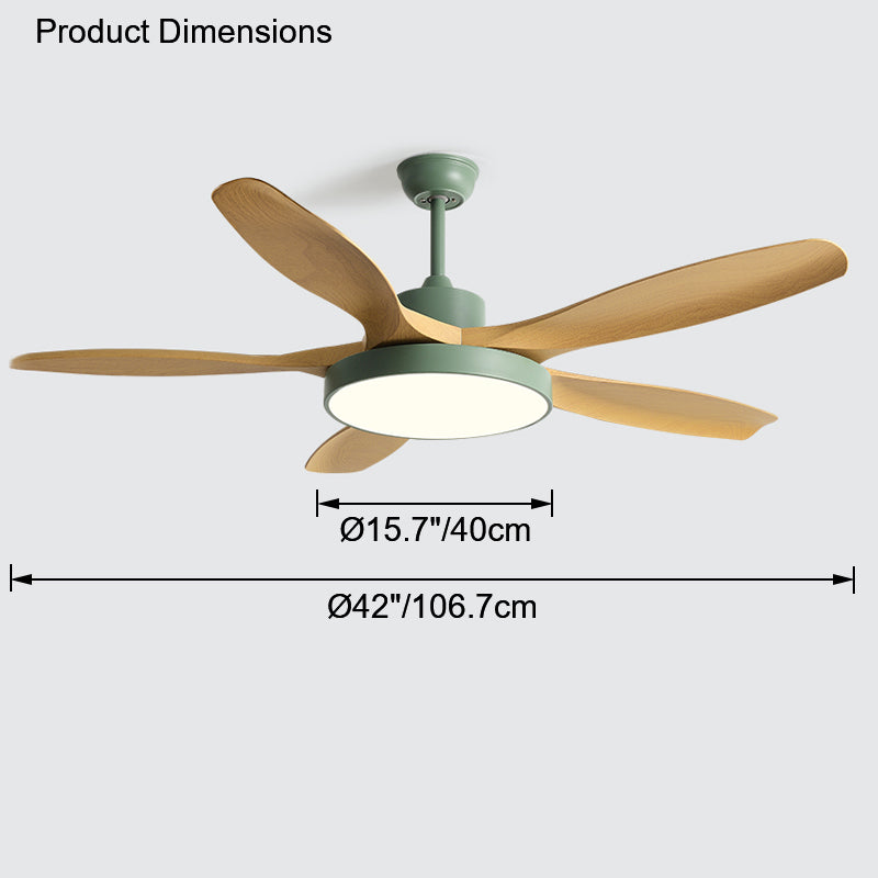 WOMO Scandi Reversible Ceiling Fan with Light-WM5002