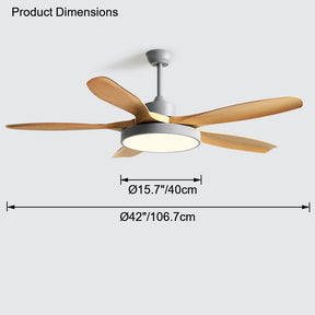 WOMO Minimal Ceiling Fan with Light-WM5002